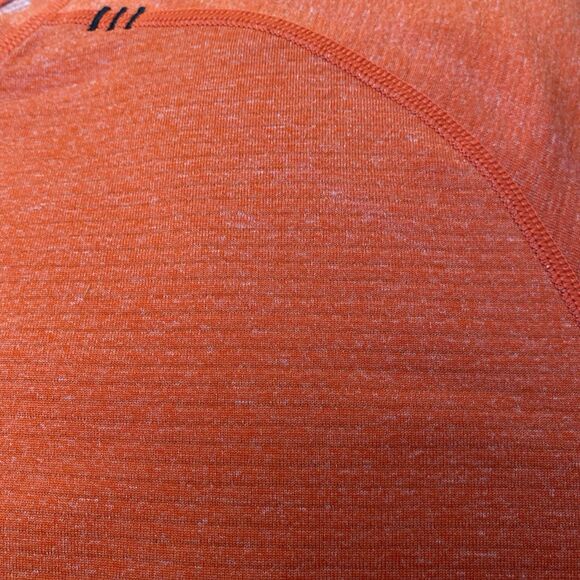 Lululemon Men’s XL Metal Vent Tech Shirt ORANGE Running Gym Stretch Your Head - Picture 5 of 5